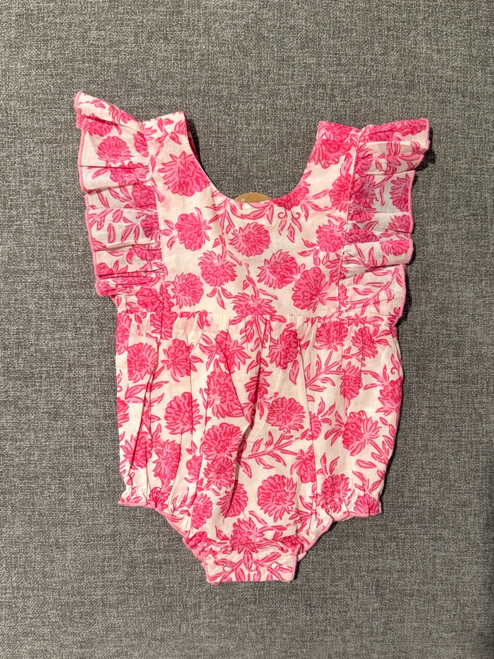 NWT Mudpie Pink Floral Ruffle One-Piece